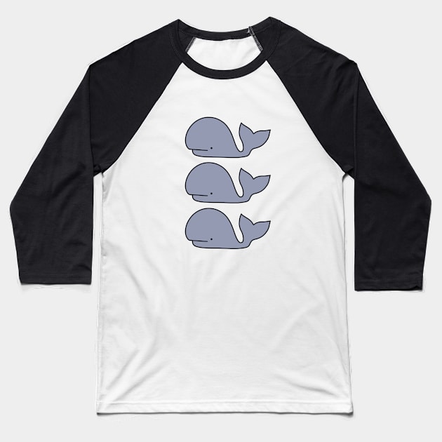 Whale, Whale, Whale! Baseball T-Shirt by novabee